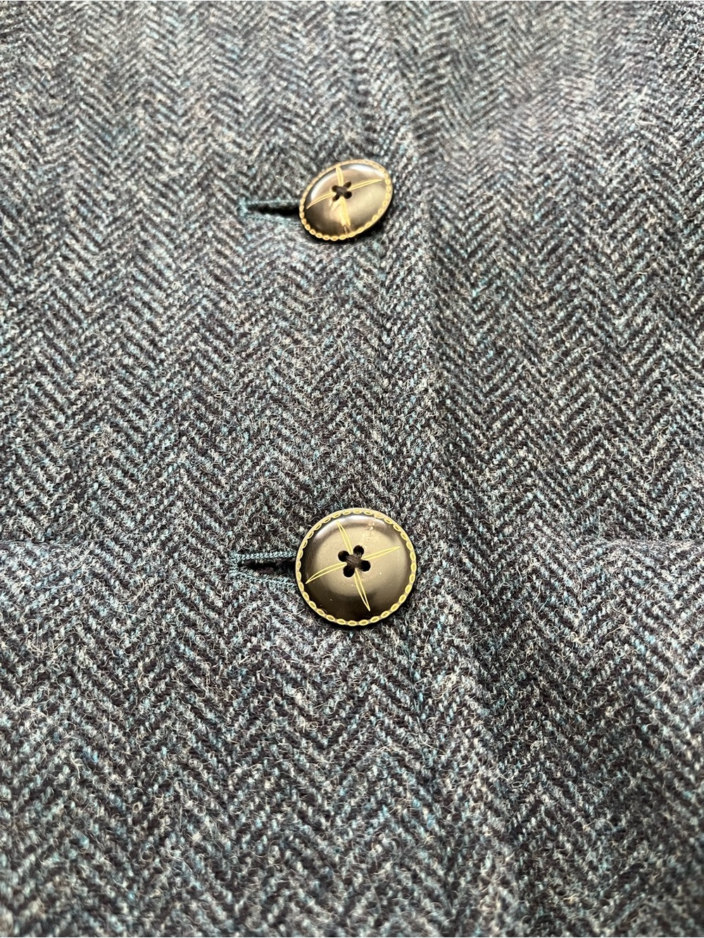 My Fair Lady Long Hooded Wool Trench Coat in Slate Blue - Picture 6 of 10
